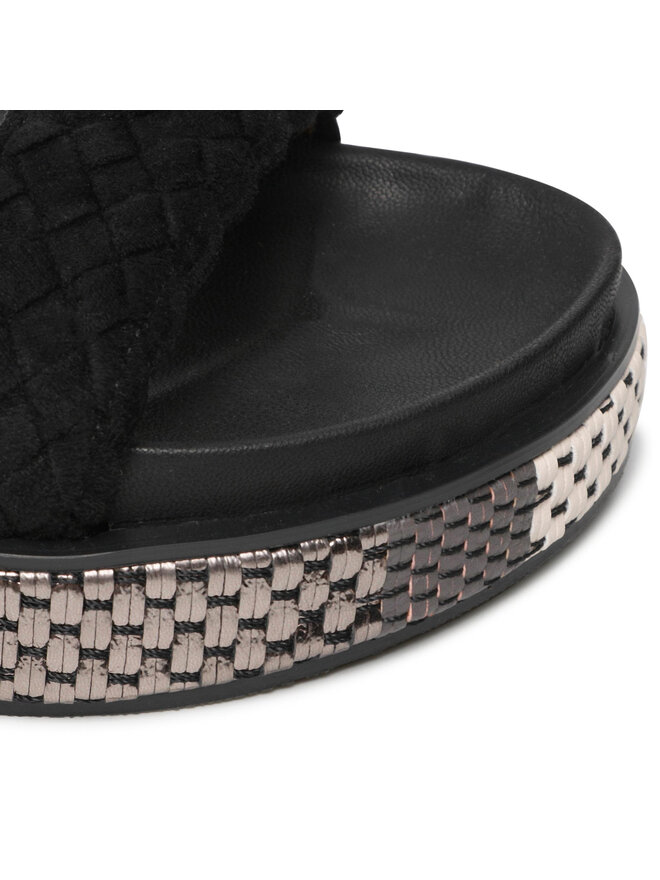 Wrangler Sandały Wrangler Amaya Woven WL21661A Czarny