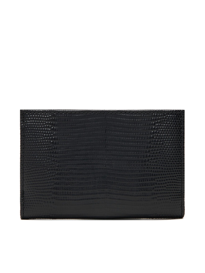 Coccinelle Голям дамски портфейл Coccinelle TL4 Metallic Lizard E2 TL4 11 66 01 Черен