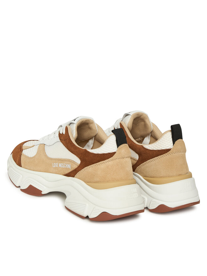 LOVE MOSCHINO Снікерcи LOVE MOSCHINO JA15246G0NIQF10B Бежевий