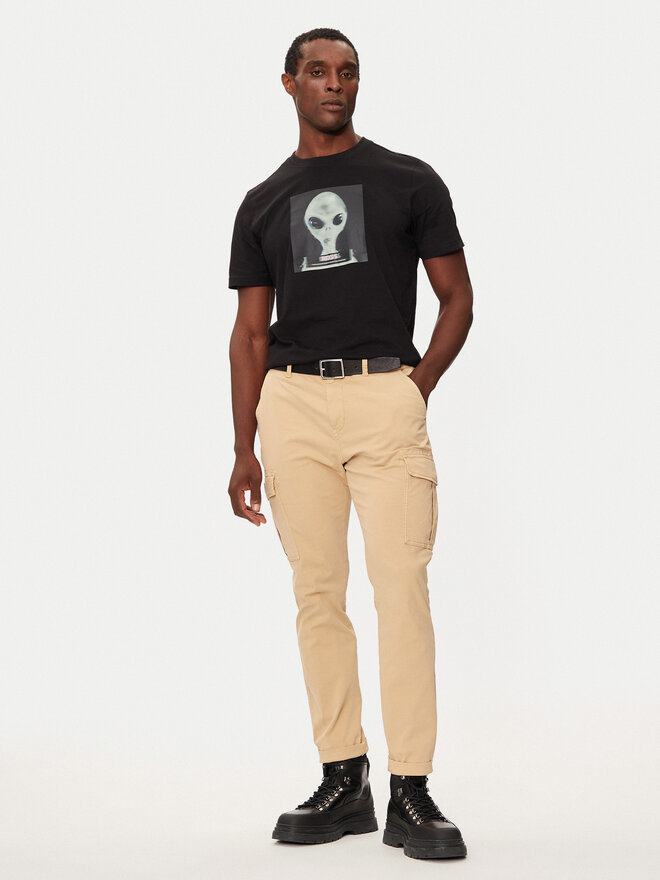 BOSS BOSS Camiseta 50528190 Negro Regular Fit