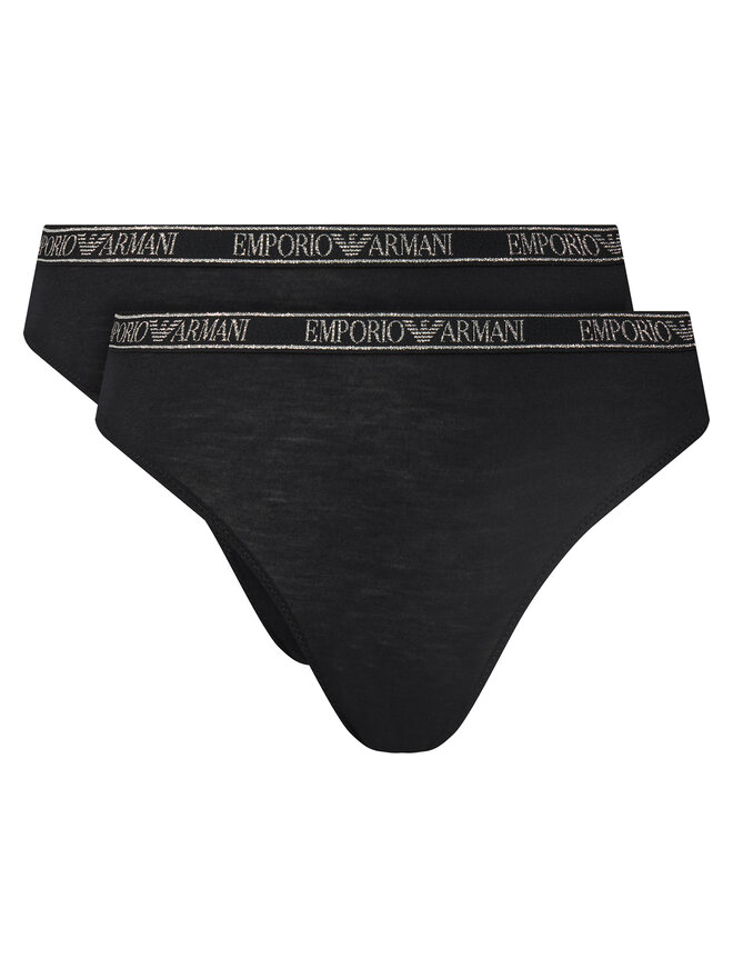 Emporio Armani Underwear Emporio Armani Underwear 2er-Set klassische Damenslips EW000403 AF10889 MC005 Schwarz