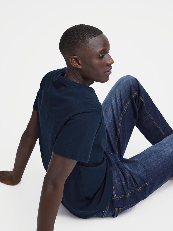 Blend Blend T-Shirt 20716515 Dunkelblau Regular Fit