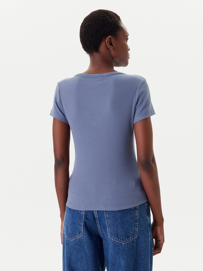 Tommy Jeans Tommy Jeans Marškinėliai Essential DW0DW17385 Mėlyna Slim Fit