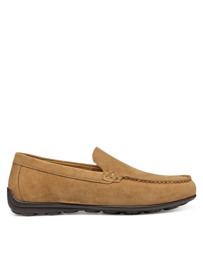 Geox® SPHERICA EC16 HOMBRE: Mocasines de cuero - Marrón oscuro | Geox