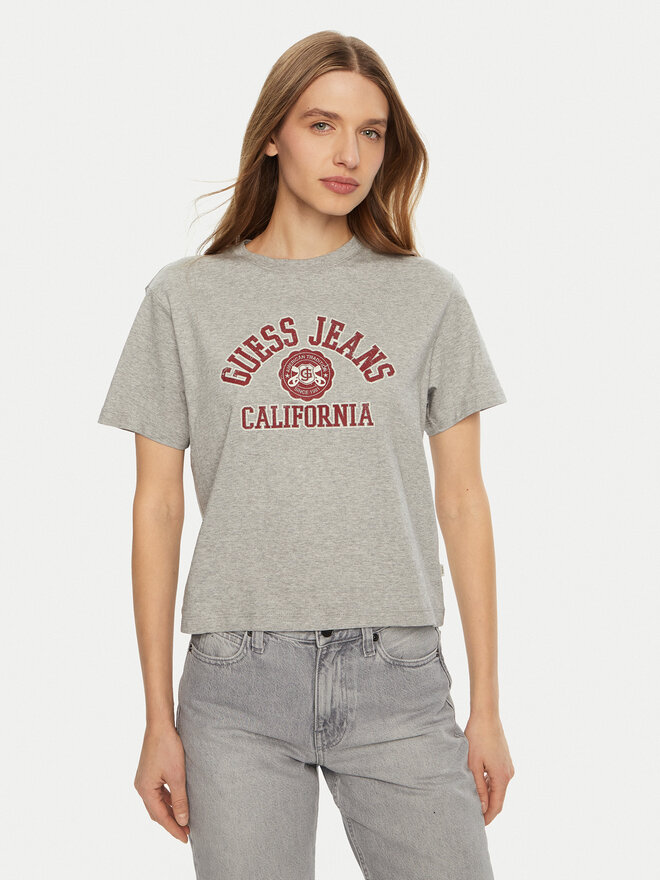 Guess Jeans Guess Jeans Camiseta W5RI43 K8HM0 Gris Regular Fit