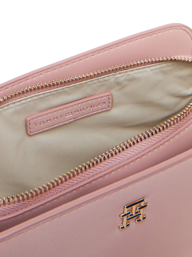 Tommy Hilfiger Kabelka Tommy Hilfiger Th Logotape Camera Bag AW0AW17229 Růžová