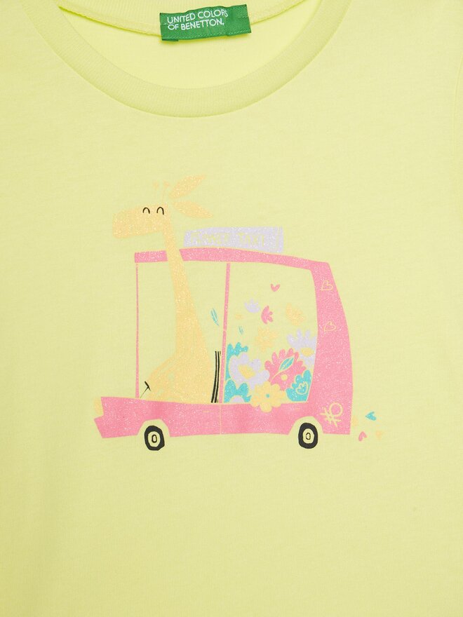 United Colors Of Benetton United Colors Of Benetton T-Shirt 3I1XG10JJ Gelb Regular Fit