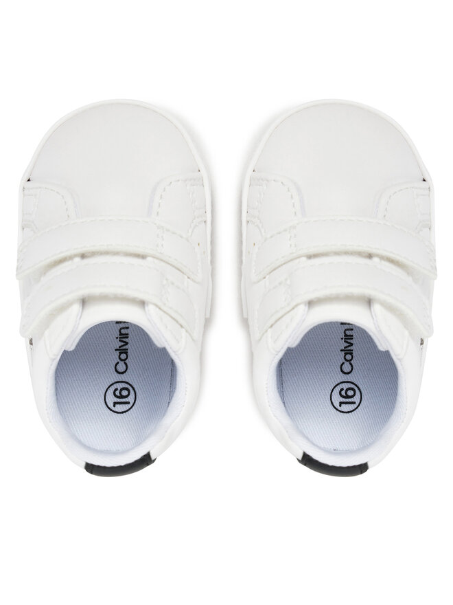 Calvin Klein Jeans Sneakersy Calvin Klein Jeans Low Cut Velcro V0B9-82070-1582 Biały
