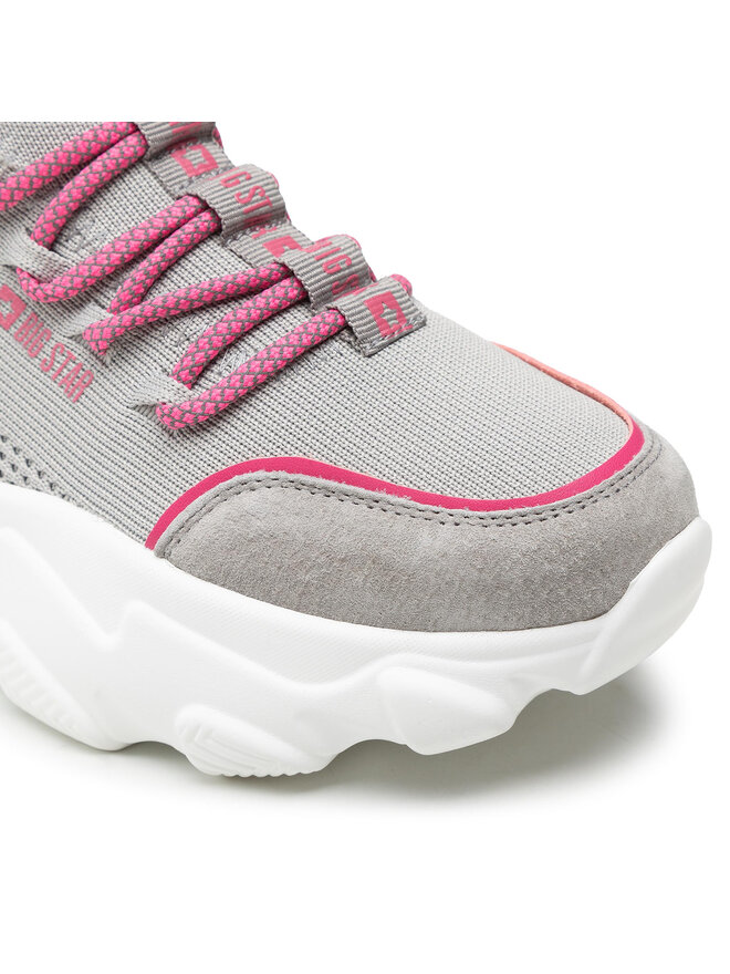 Big Star Shoes Сникърси Big Star Shoes KK274030 Сив