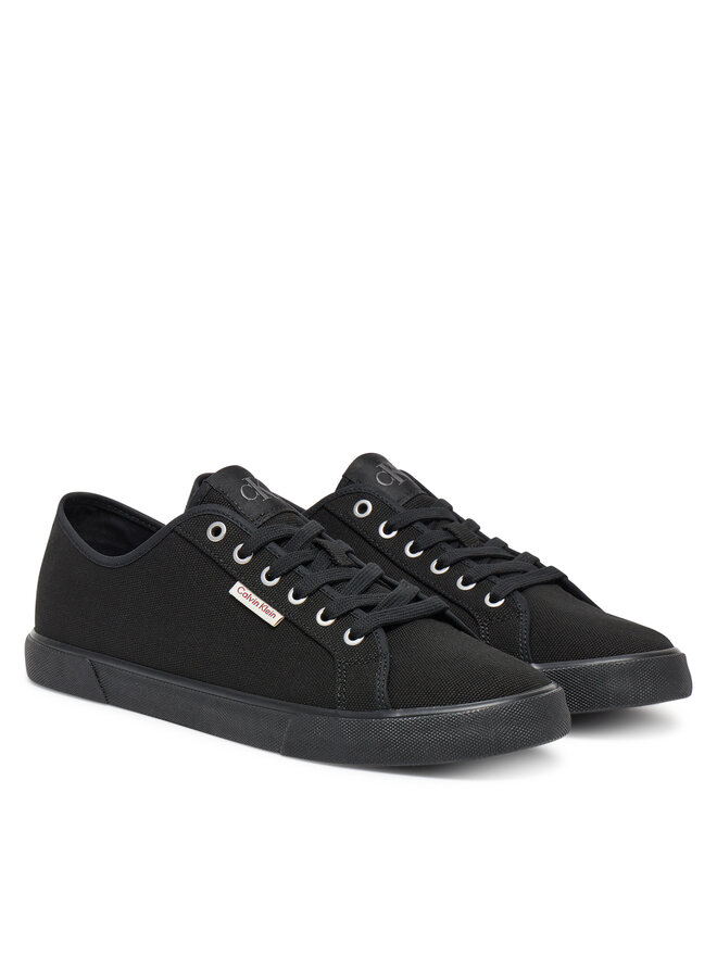 Calvin Klein Jeans Πάνινα παπούτσια Calvin Klein Jeans Ess Vulc Low Mg Cv YM0YM01301 Μαύρο