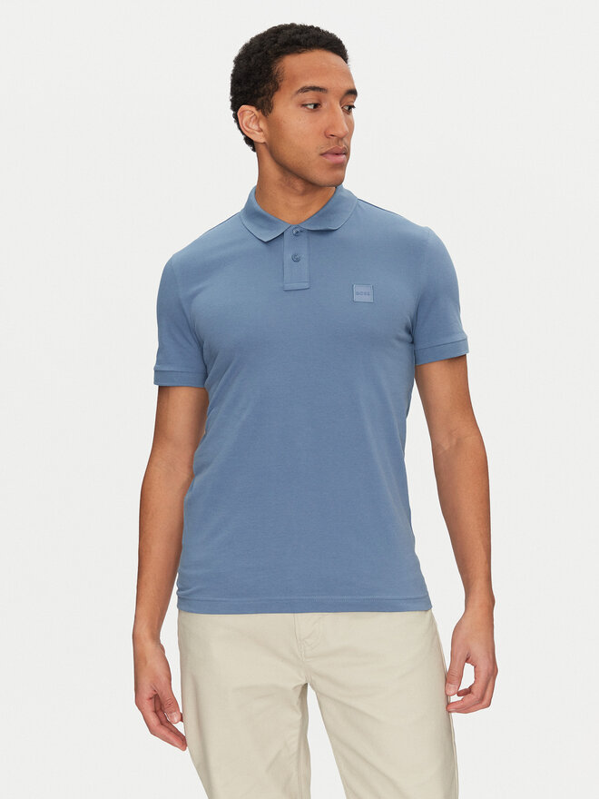 BOSS BOSS Поло Passenger 50507803 Голубий Slim Fit