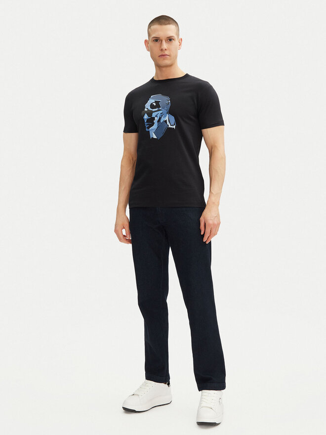 KARL LAGERFELD KARL LAGERFELD T-Shirt 755065 552241 Dunkelblau Regular Fit