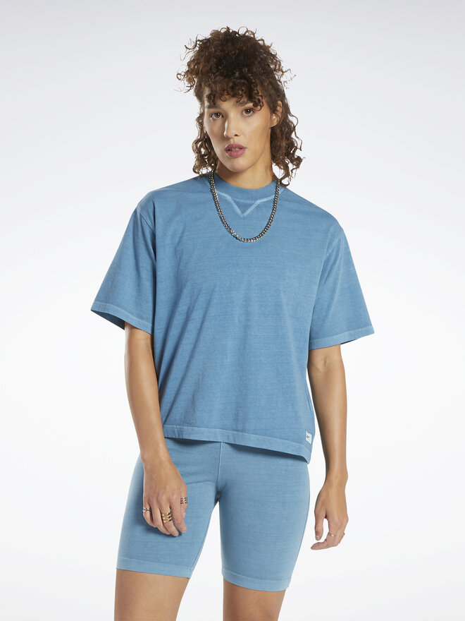 Reebok Reebok Camiseta Classics Natural Dye Boxy T-Shirt HT7857 Azul