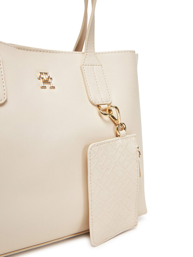 Tommy Hilfiger Τσάντα Tommy Hilfiger Th Distinct Mini Tote AW0AW17192 Μπεζ