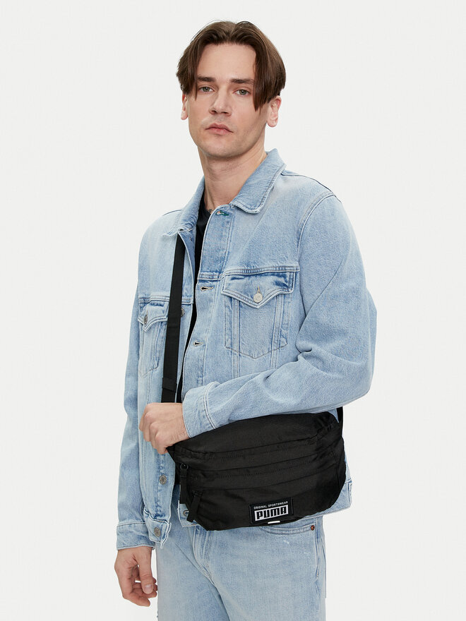 Puma Saszetka nerka Puma Academy Waist Bag 079937 01 Czarny