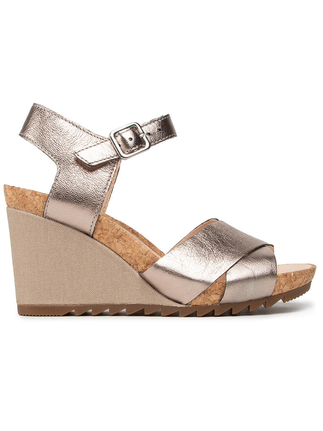 Clarks Sandalen Clarks Flex Sun 261504324 Goldfarben