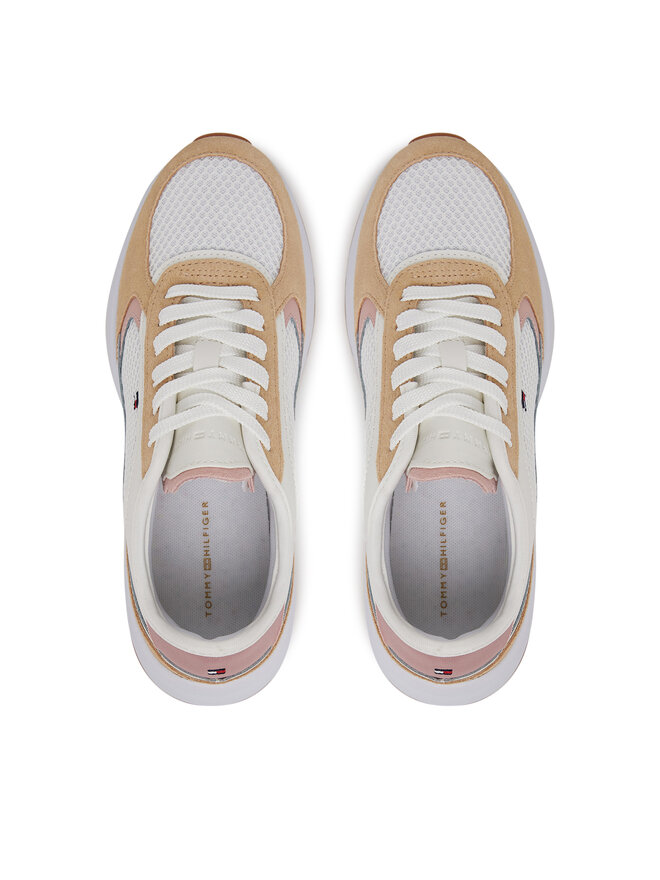 Tommy Hilfiger Sneakersy Tommy Hilfiger Sporty Runner FW0FW08644 Biały