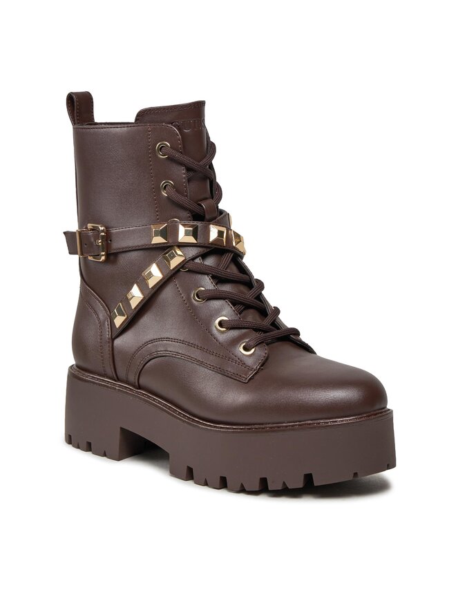 Guess Schnürstiefeletten Guess Vaida FL8VDA Braun
