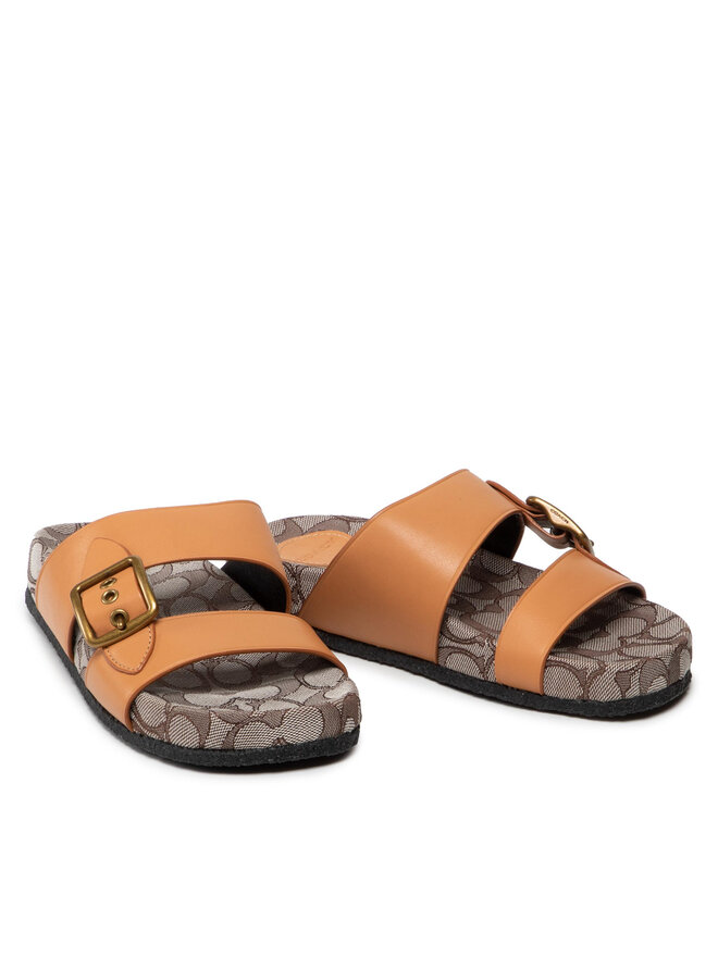 Coach Ciabatte Coach Addison Leather C8899 Marrone