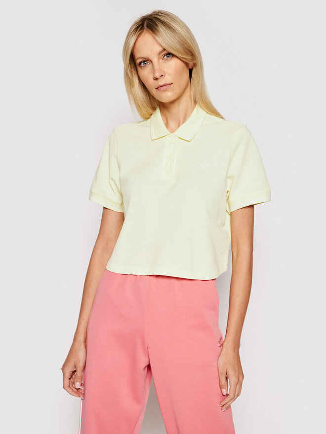adidas adidas Polo marškinėliai Tennis Luxe H56469 Geltona Regular Fit