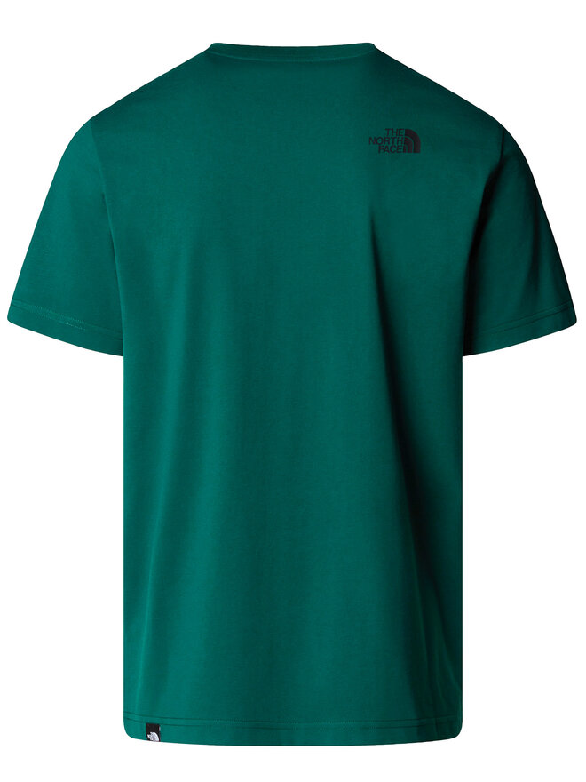 The North Face The North Face Marškinėliai SS Fine NF0A8A6M Žalia Regular Fit