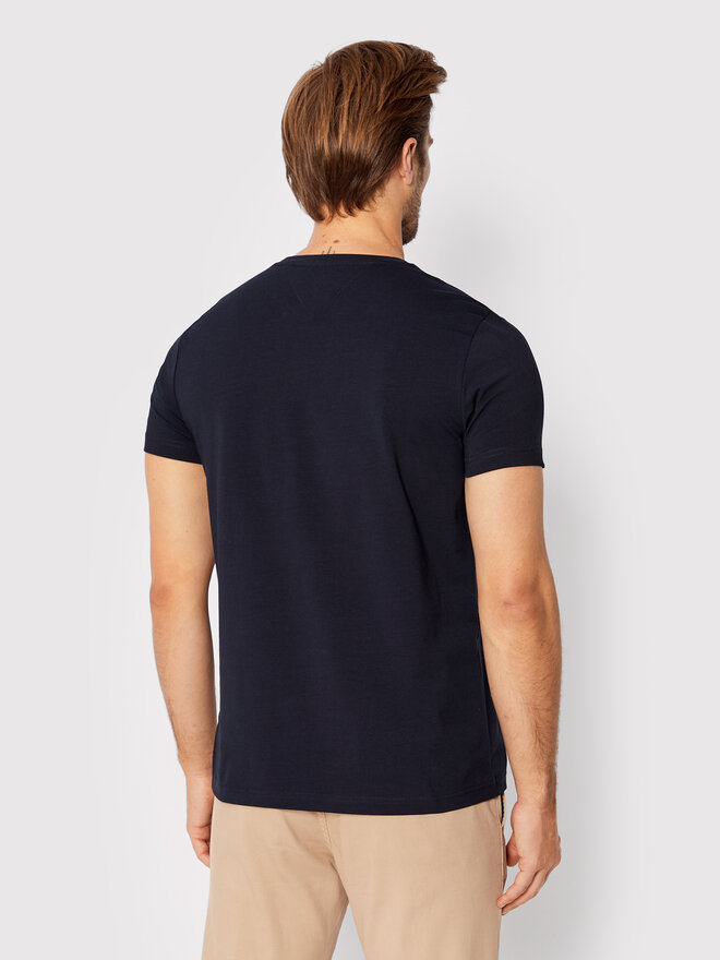 Tommy Hilfiger Tommy Hilfiger Póló Core Stretch MW0MW27539 Sötétkék Slim Fit