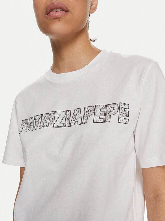 Patrizia Pepe Patrizia Pepe Футболка 2M4389/J089-W103 Білий Regular Fit