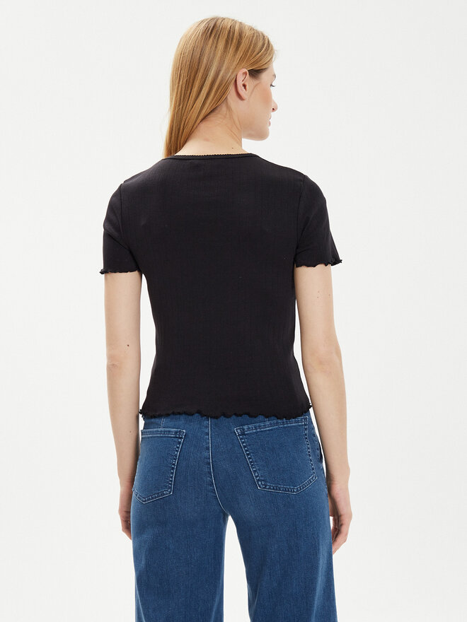 Brave Soul Brave Soul Camiseta LTS-568ADRI1 Negro Straight Fit