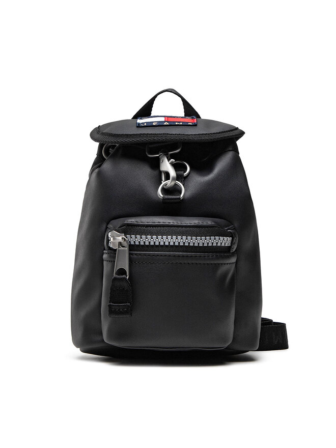 Tommy Jeans Handtasche Tommy Jeans Tjw Heritage Backpack Crossover AW0AW10900 Schwarz