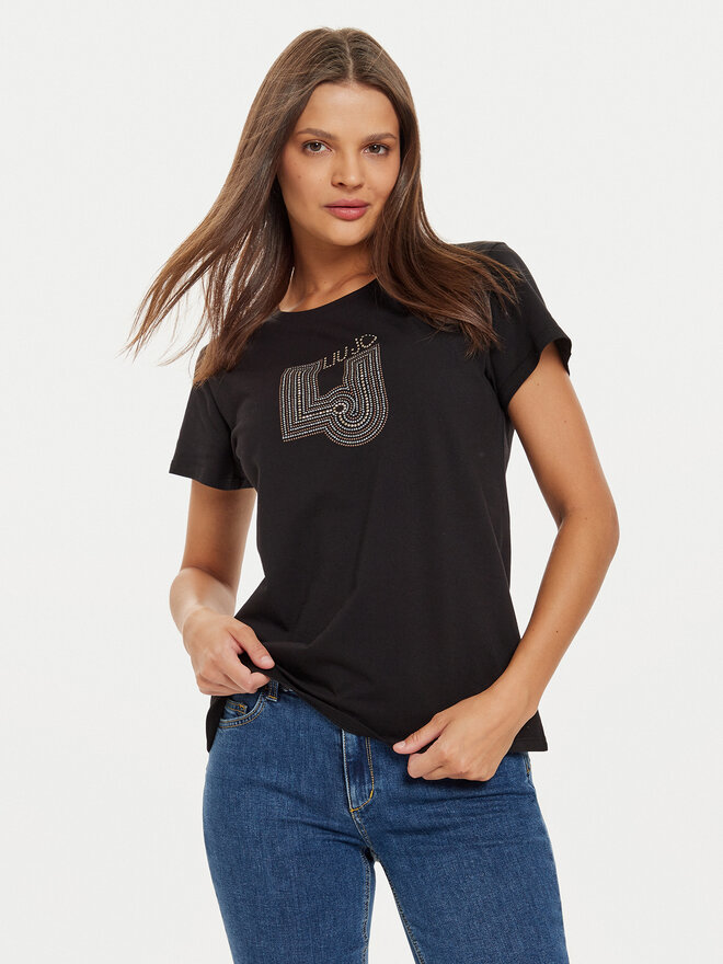 Liu Jo Liu Jo T-Shirt TF4209 J6040 Μαύρο Regular Fit