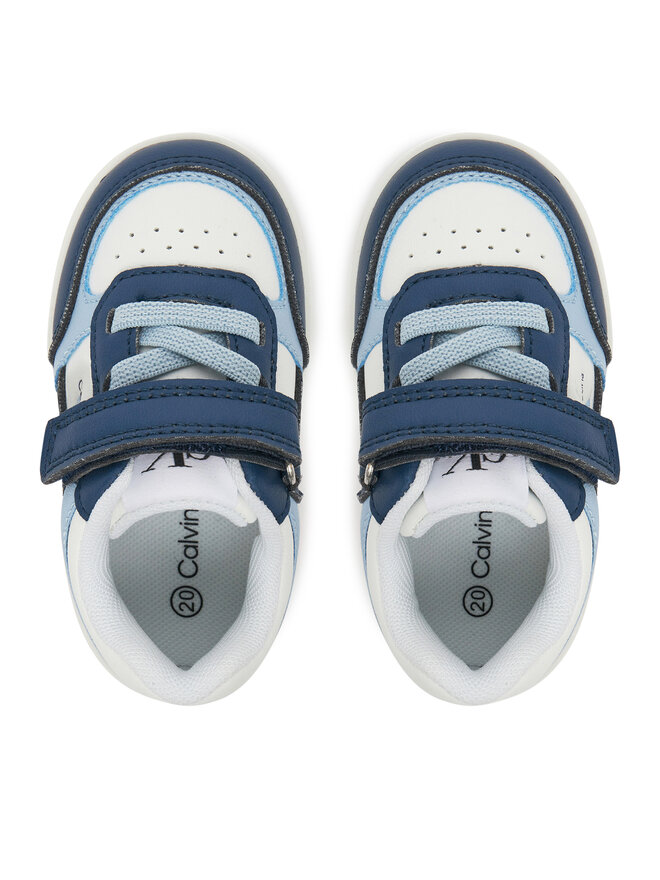 Calvin Klein Jeans Sneakersy Calvin Klein Jeans Low Cut Lace-Up/ Velcro Sneaker V1X9-82078-1355 M Niebieski