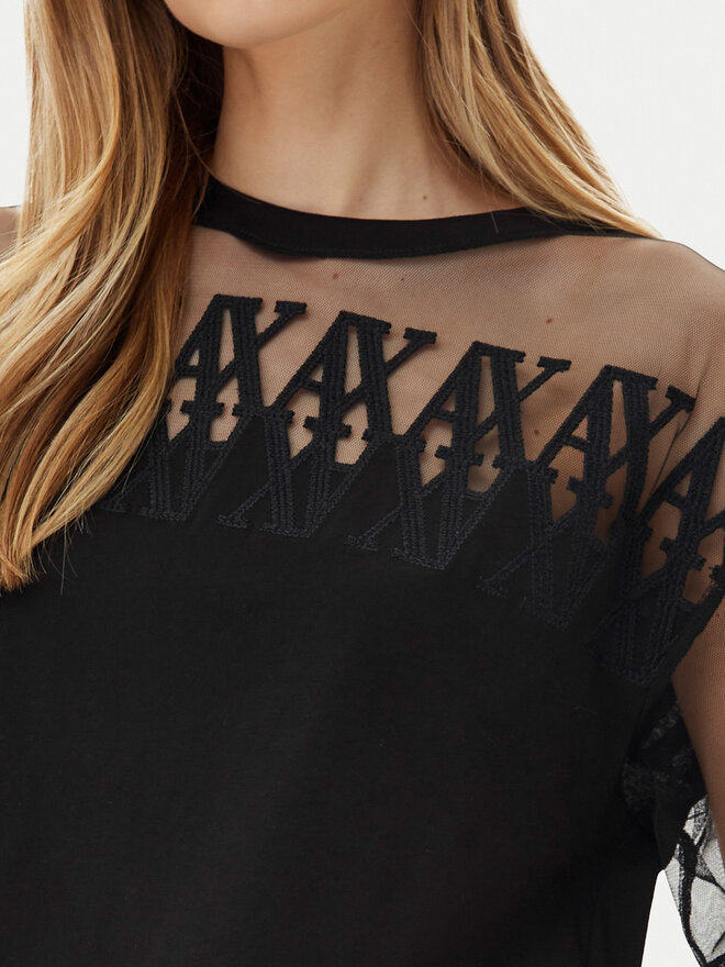 Armani Exchange Armani Exchange T-Shirt XW000516 AF10359 UC001 Schwarz Cropped Fit