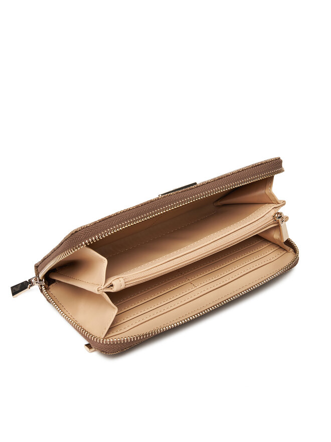 Guess Veľká dámska peňaženka Guess Laurel II Slg SWSG74 59146 Hnedá