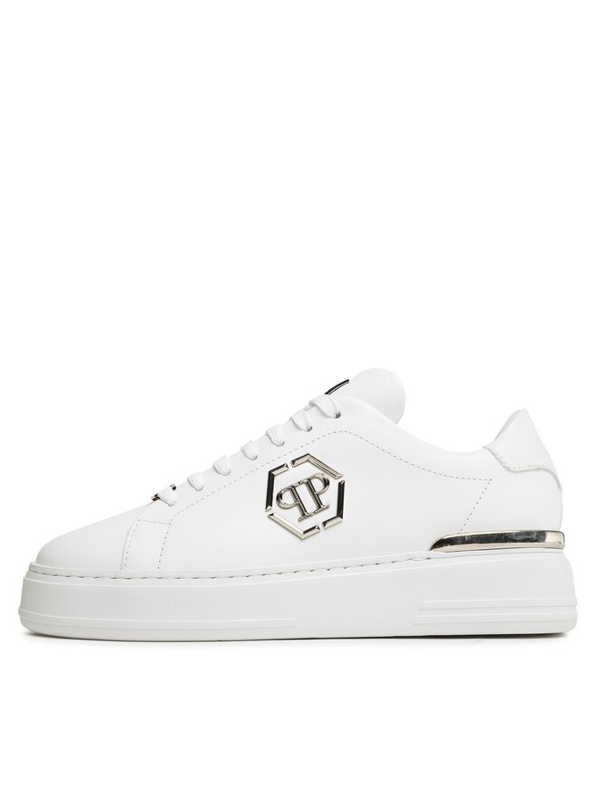 PHILIPP PLEIN Sneakers PHILIPP PLEIN Leather Lo-Top Sneaker FABS USC0379 PLE075N Weiß
