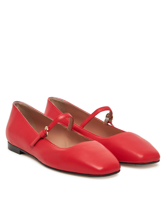 Pollini Baleriny Pollini SA11051C0MTE0501 Czerwony