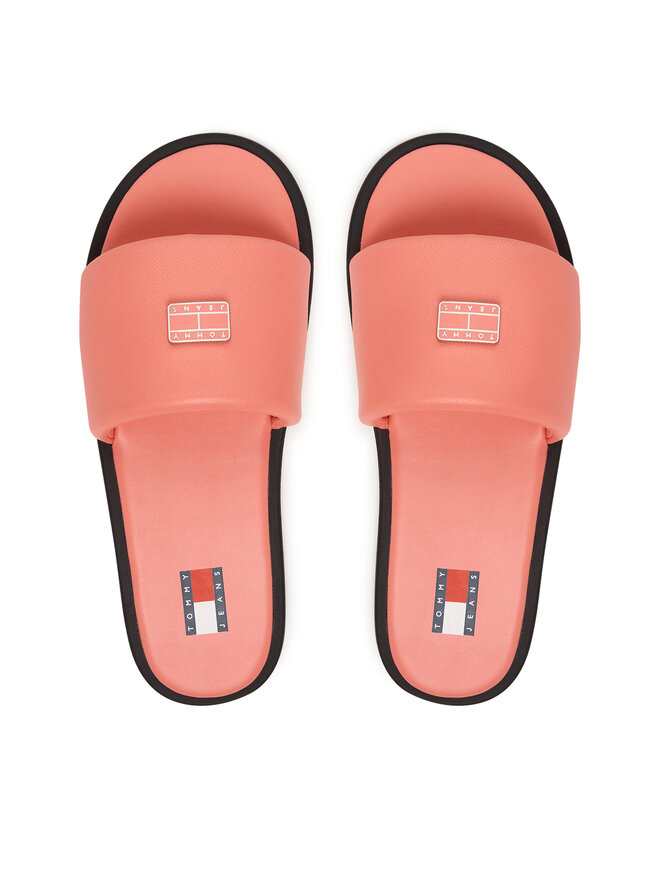 Tommy Jeans Pantoletten Tommy Jeans Tjw Soft Padded Casual Slide EN0EN02950 Rosa
