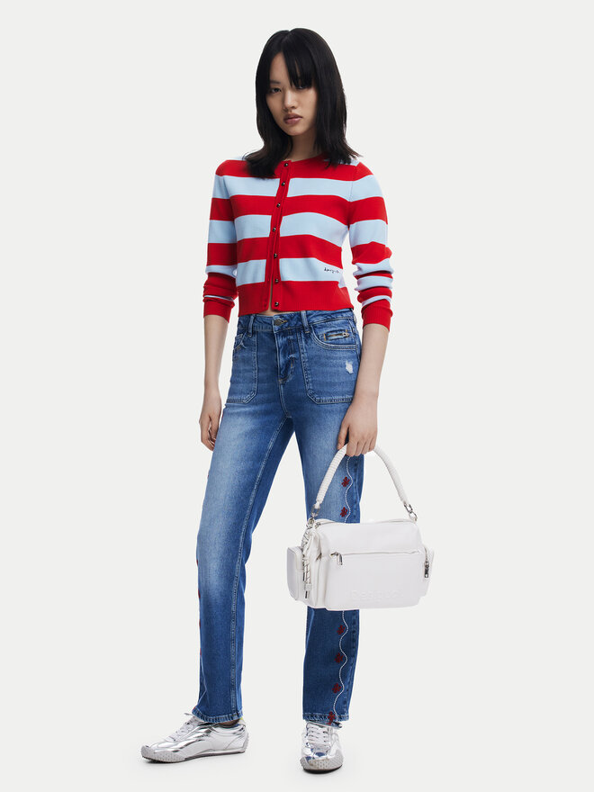 Desigual Дамска чанта Desigual 25SAXPBE Бял