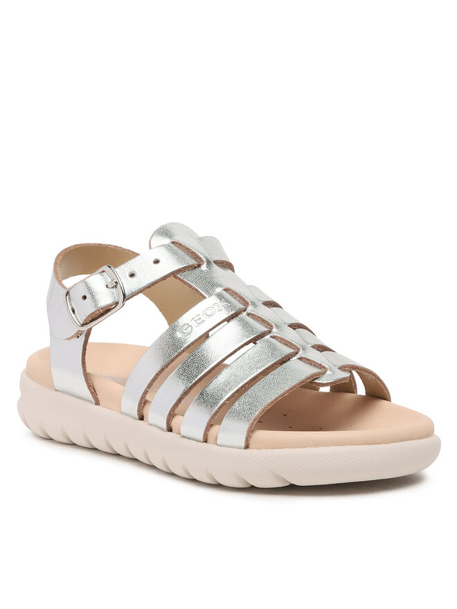 Geox Szandál Geox J Sandal Soleima Gir J35GSB000CFC1007 M Ezüst