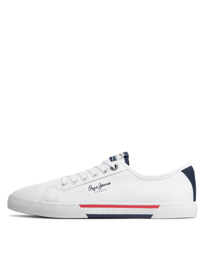 Pepe Jeans Πάνινα παπούτσια Pepe Jeans Brady Basic PMS30816 Λευκό