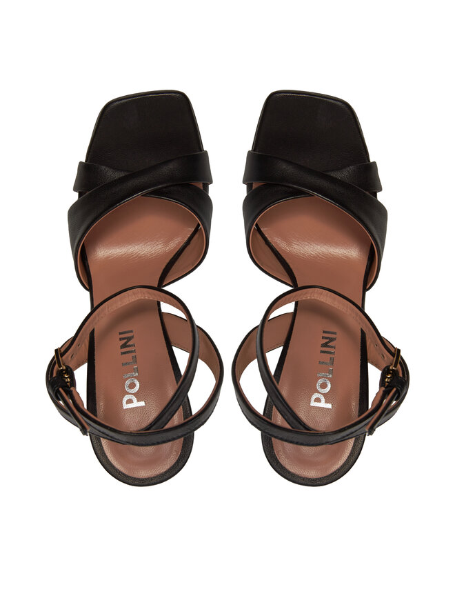 Pollini Sandały Pollini SA1602AE1ITEZ000 Czarny