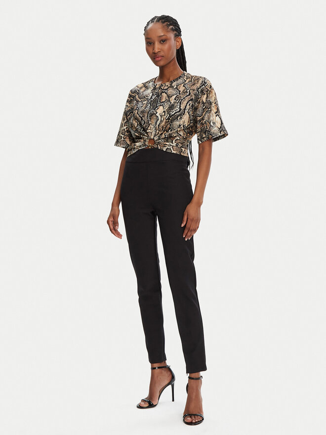 Just Cavalli Just Cavalli Camiseta 78PAHE01 Marrón Regular Fit