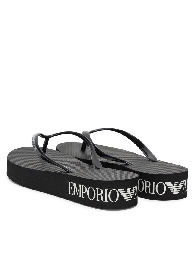 Emporio Armani Джапанки Emporio Armani XVQS09 XN118 00002 Черен