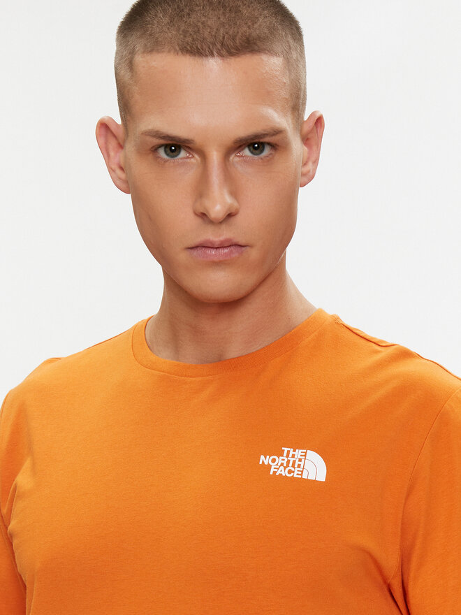The North Face The North Face Póló Redbox NF0A87NV Narancssárga Regular Fit