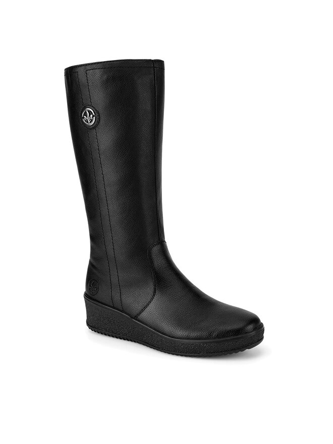 Rieker Kozačky Rieker Y4470-01 Černá