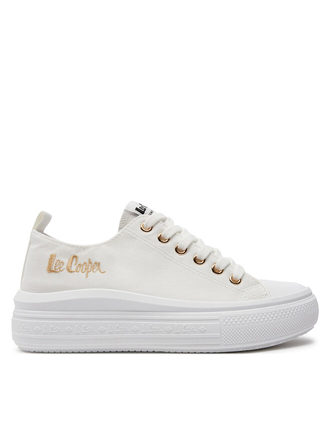 Trampki Lee Cooper LCW-24-44-2462LA Biały | eobuwie.com.pl