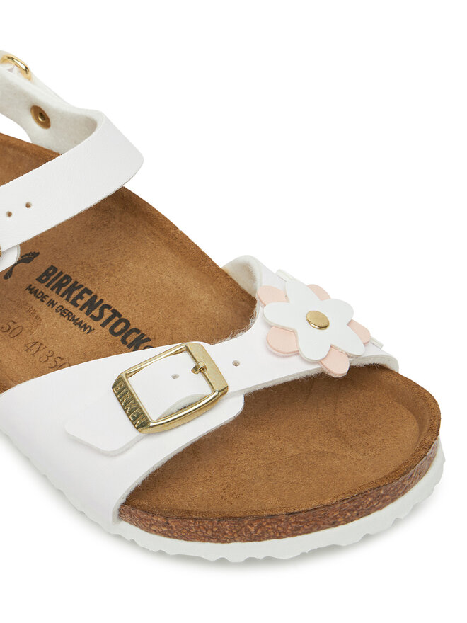 Birkenstock Сандали Birkenstock Rio Flowers As Kids 1029561 S Бял