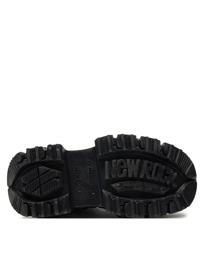 NEW ROCK Schnürstiefel NEW ROCK M-MILI083CCT-C4 Schwarz