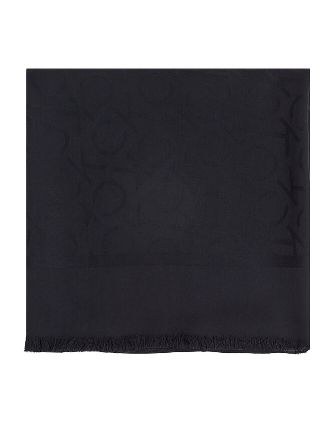 Calvin Klein Foulard Calvin Klein Shiny Jacquard Monogram K60K612974 Nero