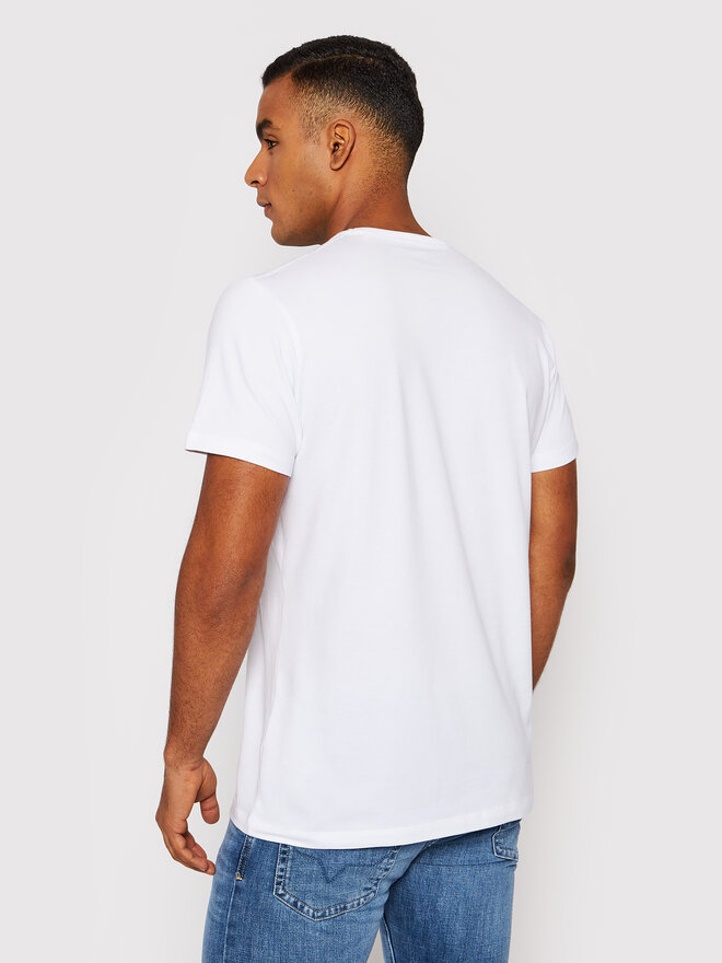 Pepe Jeans Pepe Jeans Marškinėliai Original Basic 3 N PM508212 Balta Slim Fit