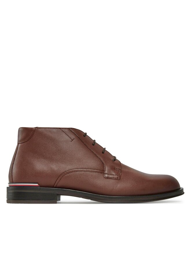 Tommy Hilfiger Черевики Tommy Hilfiger Core Rwb Hilfiger Lth L Boot FM0FM04804 Коричневий